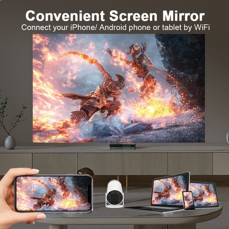 5G 4K Projector Smart HD LED Wifi Bluetooth HDMI USB Android Office Home Theater