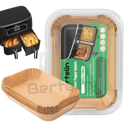 120X Air Fryer Paper Liners Disposable Non Stick Baking Parchment for Ninja