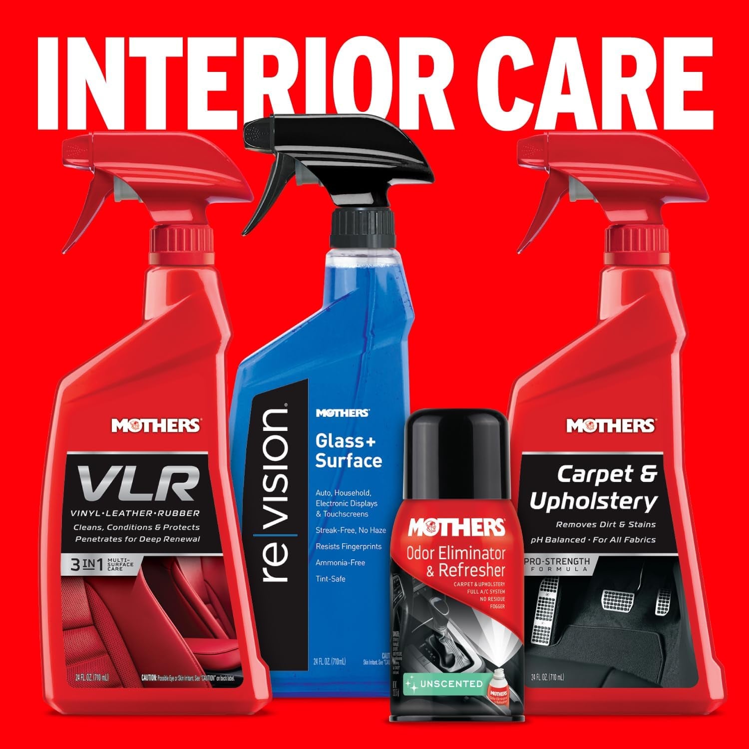 Mother'S 6524 VLR Vinyl Leather Rubber, 24 Ounces | Cleans, Conditions & Protects in One Step, Ph Balanced, Neatsfoot Oil & Lanolin to Protect against Drying, Fading & Cracking