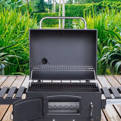 Outdoor XL Smoker Barbecue Charcoal Portable BBQ Grill Garden