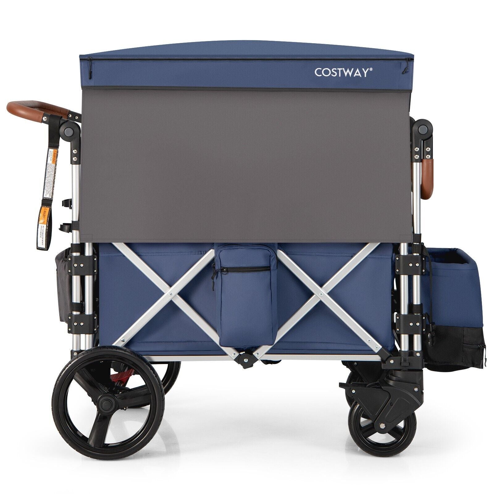 Twin Baby Double Stroller Wagon Push Pull Stroller Wagon Adjustable Handle Bar