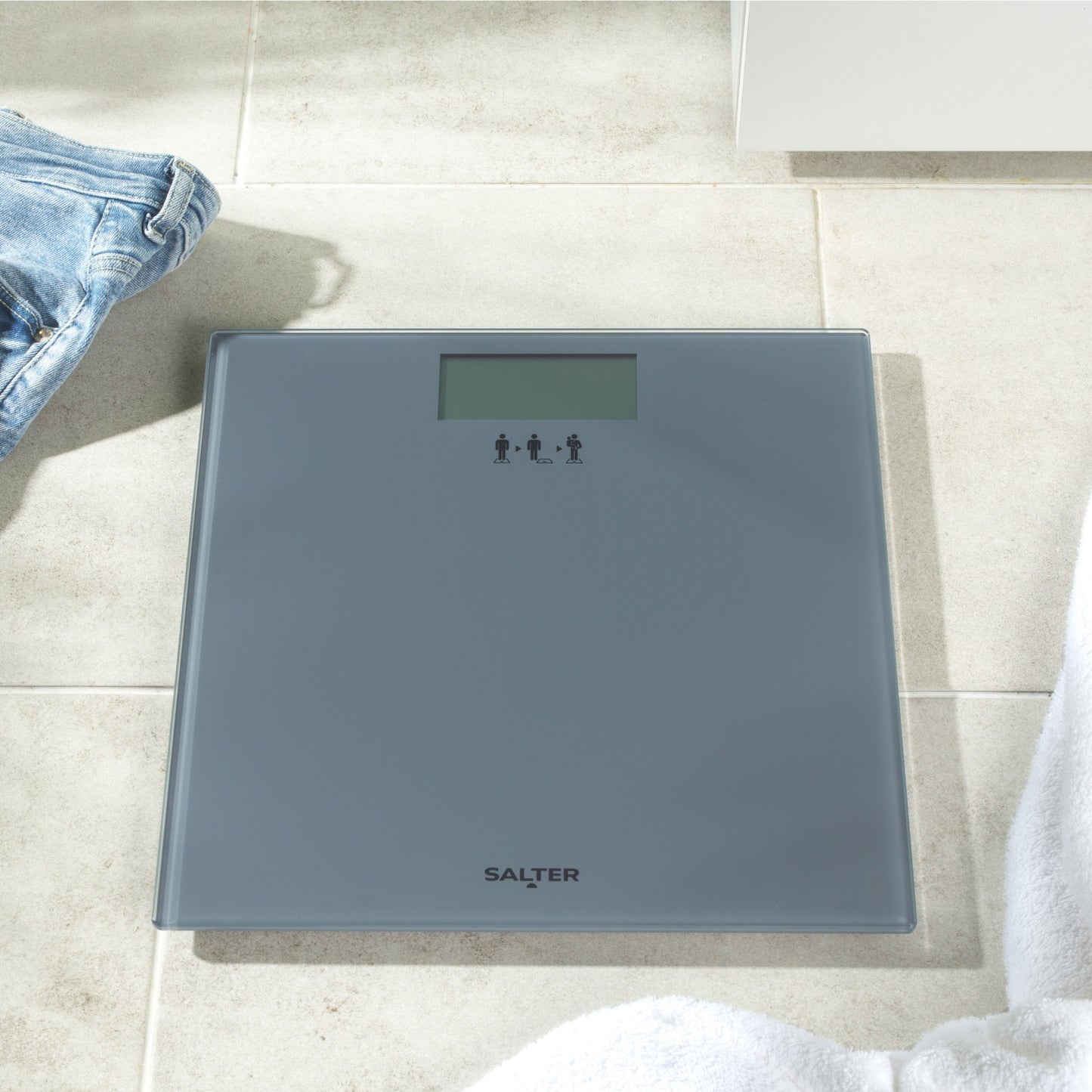 Salter Bathroom Scale Add & Weigh for Babies Pets, Luggage Easy Read LCD Display