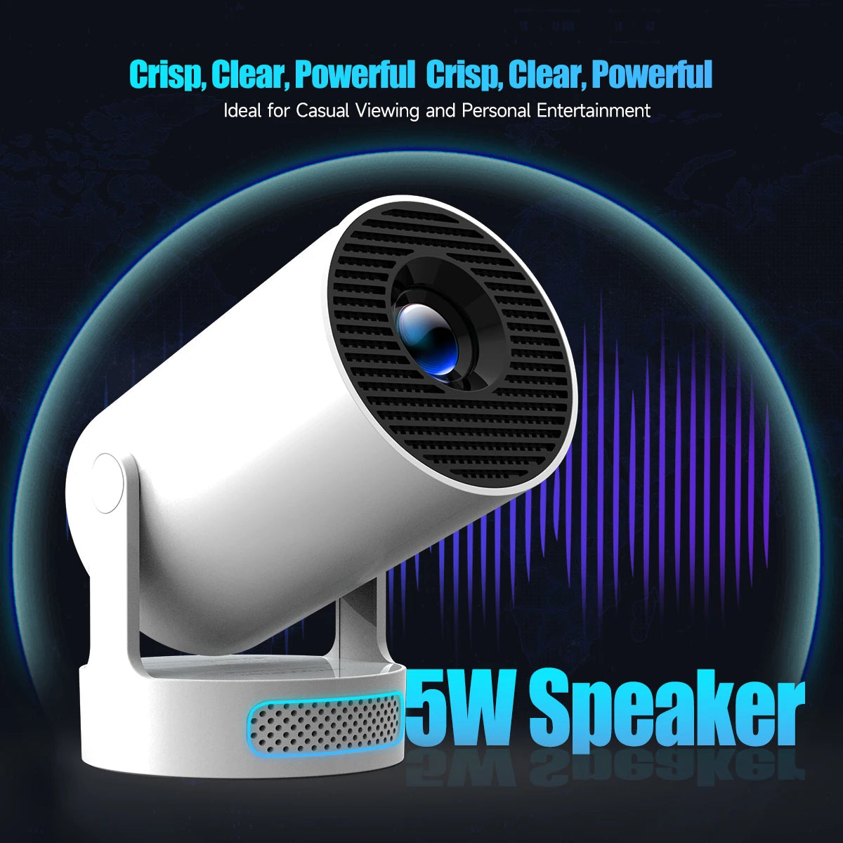 8K Wifi6 Projector 290ANSI Android 14 Dual WIFI Allwinner H726 BT5.0 1280*720P Home Cinema Outdoor Portable HY300 Pro +