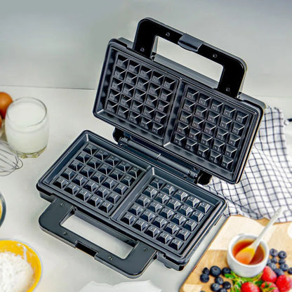 1000W Deep Fill Waffle Maker 2 Slice Non-Stick Electric Belgian Waffle Iron