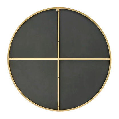 Alcantera round Metal Frame Wall Mirror Simple and Elegant Modern Design