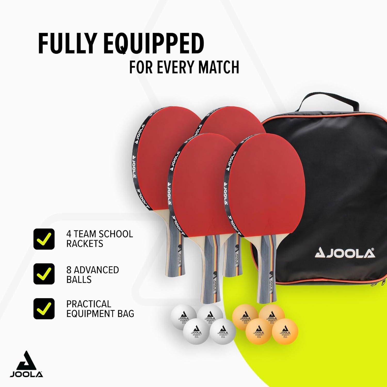 Table Tennis Set Bats and Ping Pong Balls with Storage Case