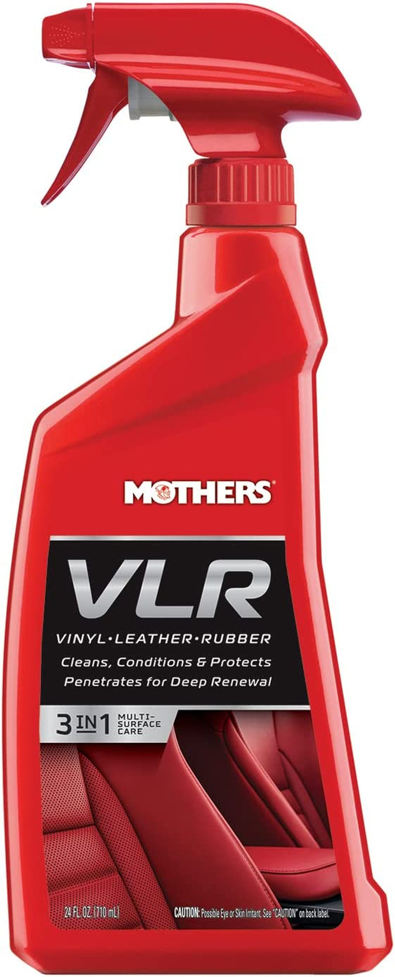 Mother'S 6524 VLR Vinyl Leather Rubber, 24 Ounces | Cleans, Conditions & Protects in One Step, Ph Balanced, Neatsfoot Oil & Lanolin to Protect against Drying, Fading & Cracking