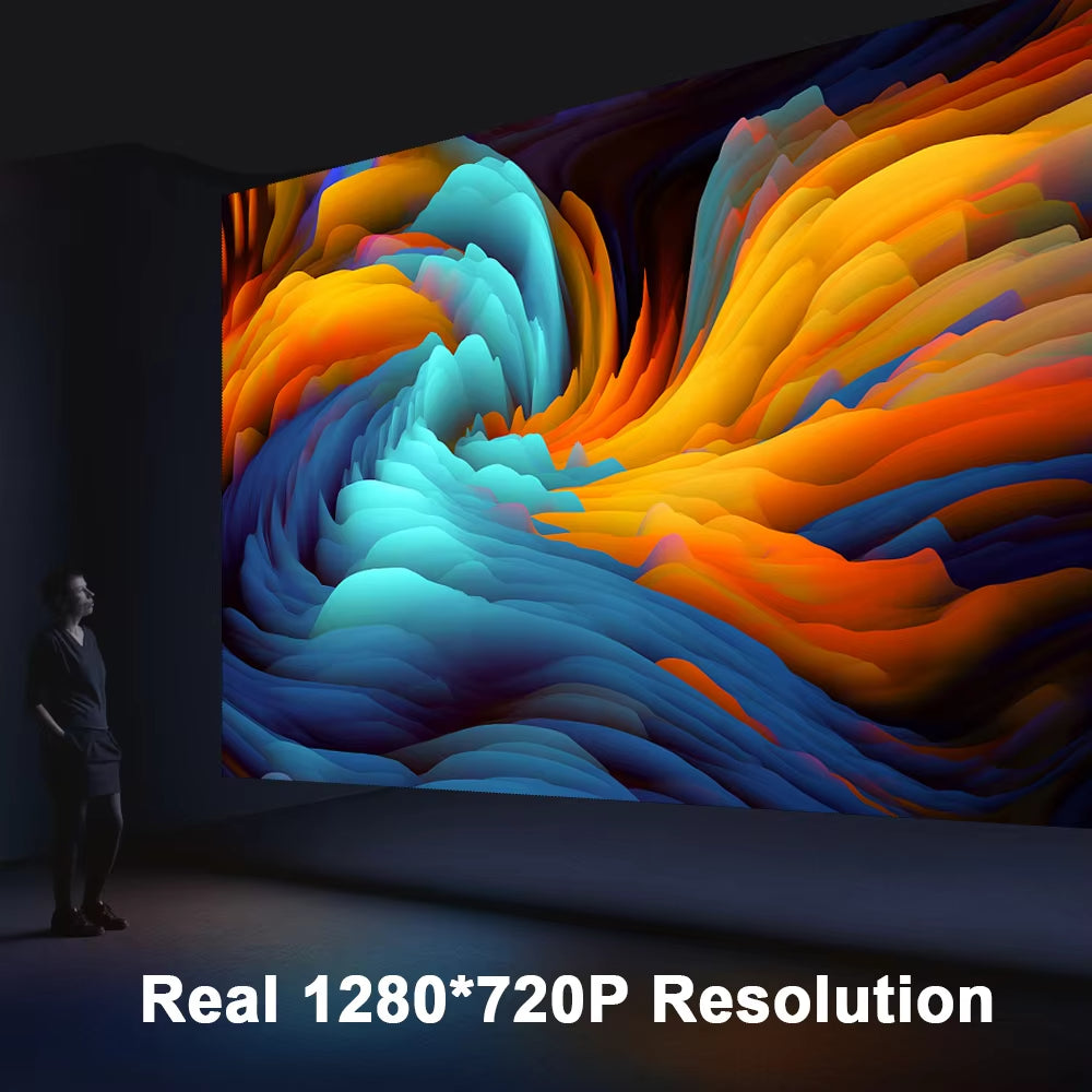 5G 4K Projector Smart HD LED Wifi Bluetooth HDMI USB Android Office Home Theater