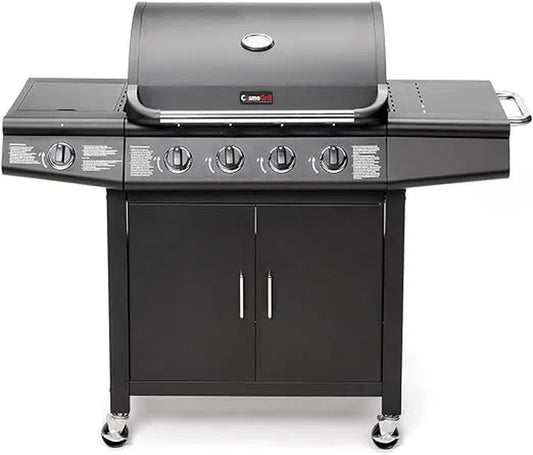 Deluxe 4+1 Gas Burner Grill Barbecue Incl. Side Burner