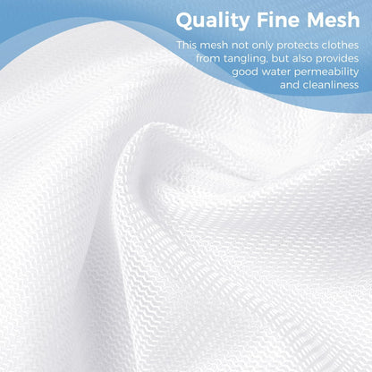 Mesh Laundry Bags, Washing Machine Wash Bags, Reusable and Durable Mesh Wash Bags for Delicate Blouse, Hosiery, Underwear, Bra, Lingerie and Baby Clothes, Great for Travel Storage Organization