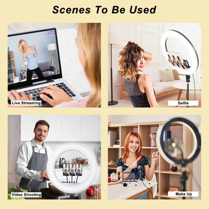 21 Inch LED Ring Light with Stand & Phone Holder – Makeup Beauty Vlogging Video