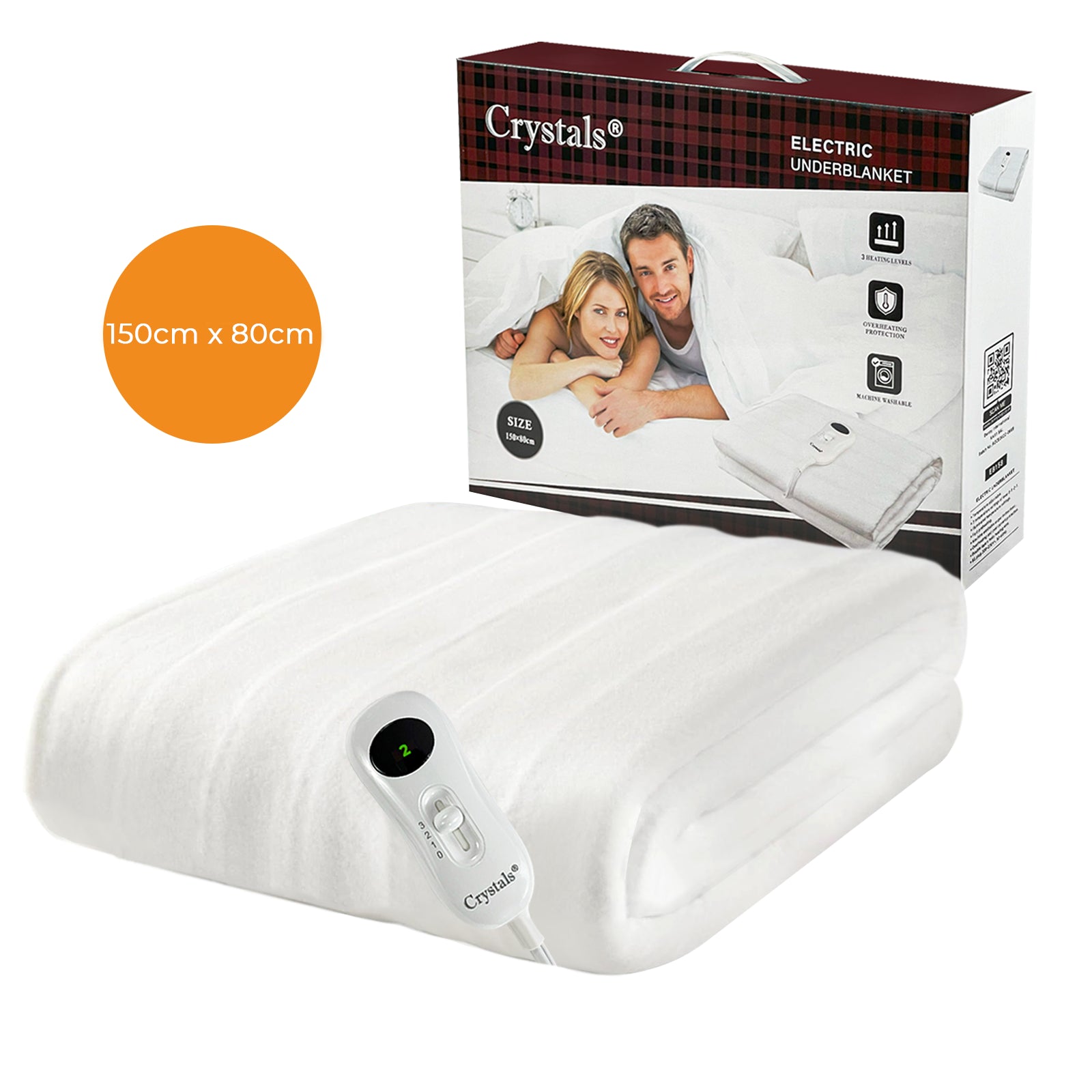Electric Heated under Blanket Comfort Control Fast Heat up Cosy Warm Washable